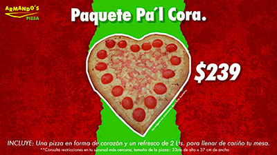 Paquete Pa'l Cora Armando's Pizza