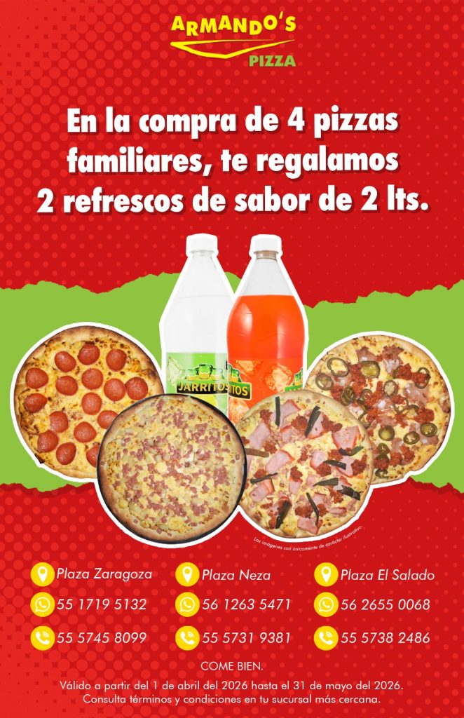 promo pizzas familiares